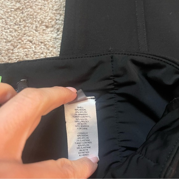 T Tahari High Waist Ponte Knit Leggings in black tummy control 6556410 SZ small - Picture 11 of 13